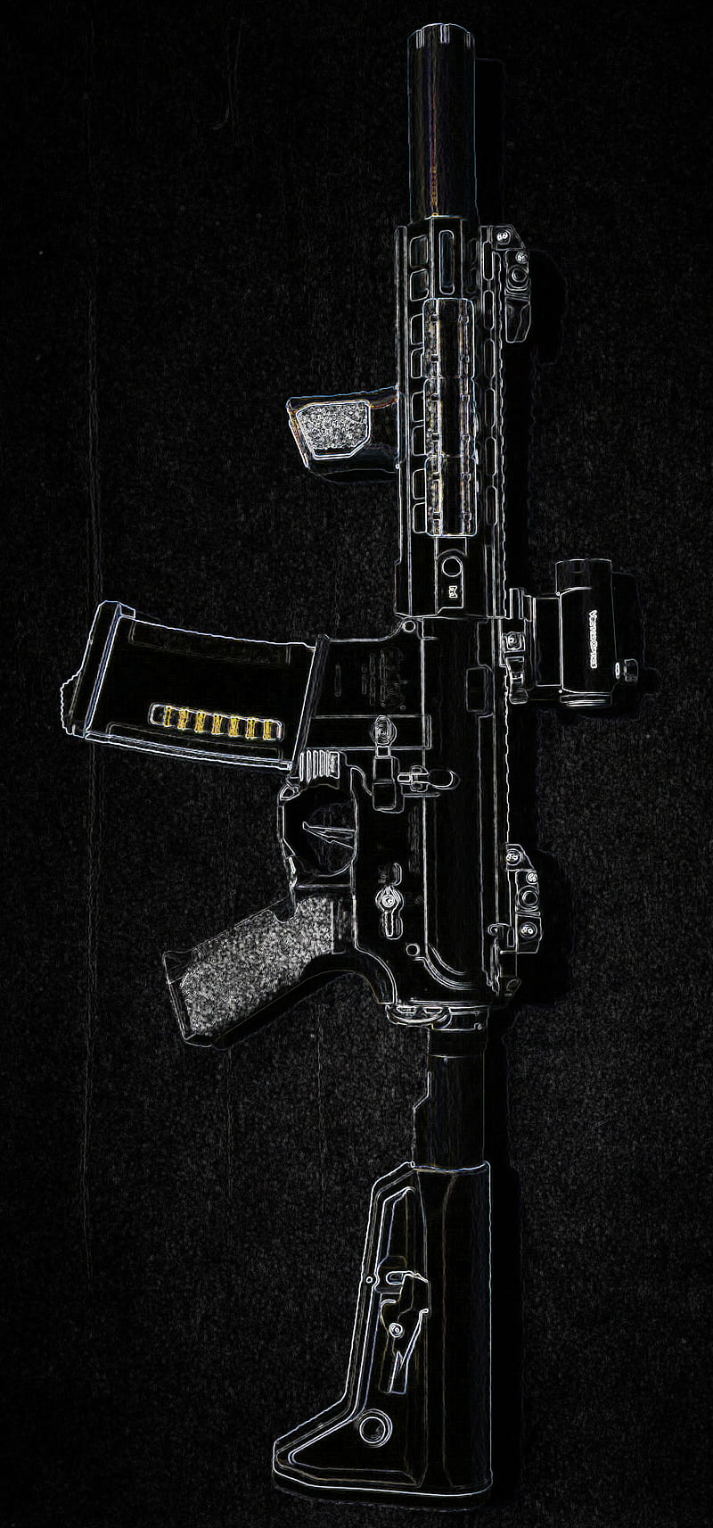 Rifle, america, ar-15, gun, m4a1, usa, weapon, HD phone wallpaper