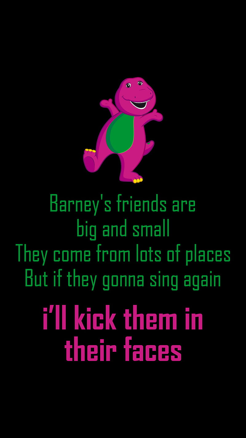 Barney Parody Song, dinosaur, funny, HD phone wallpaper | Peakpx