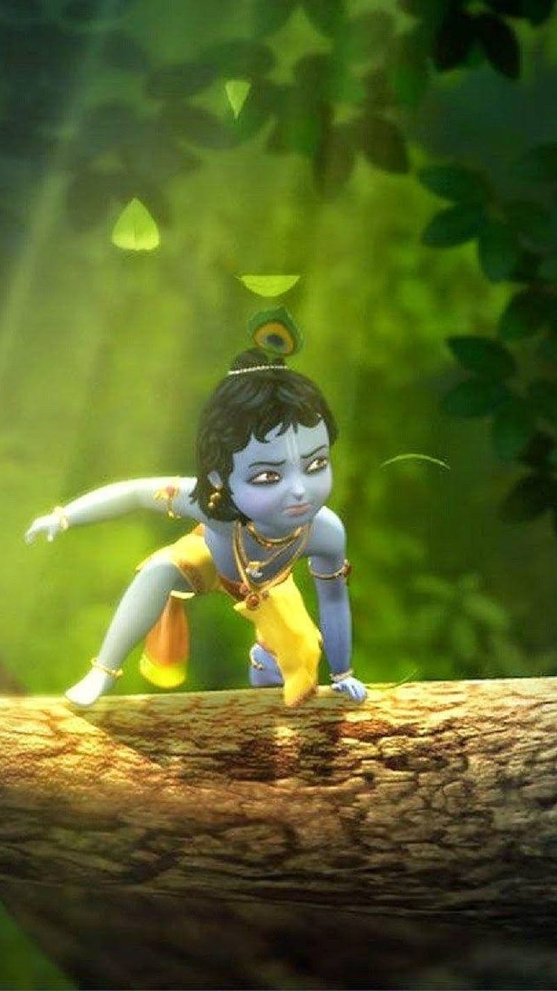 Little Krishna, krishna on tree little krishna, krishna on tree ...