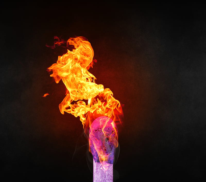 Match Fire, flame, HD wallpaper