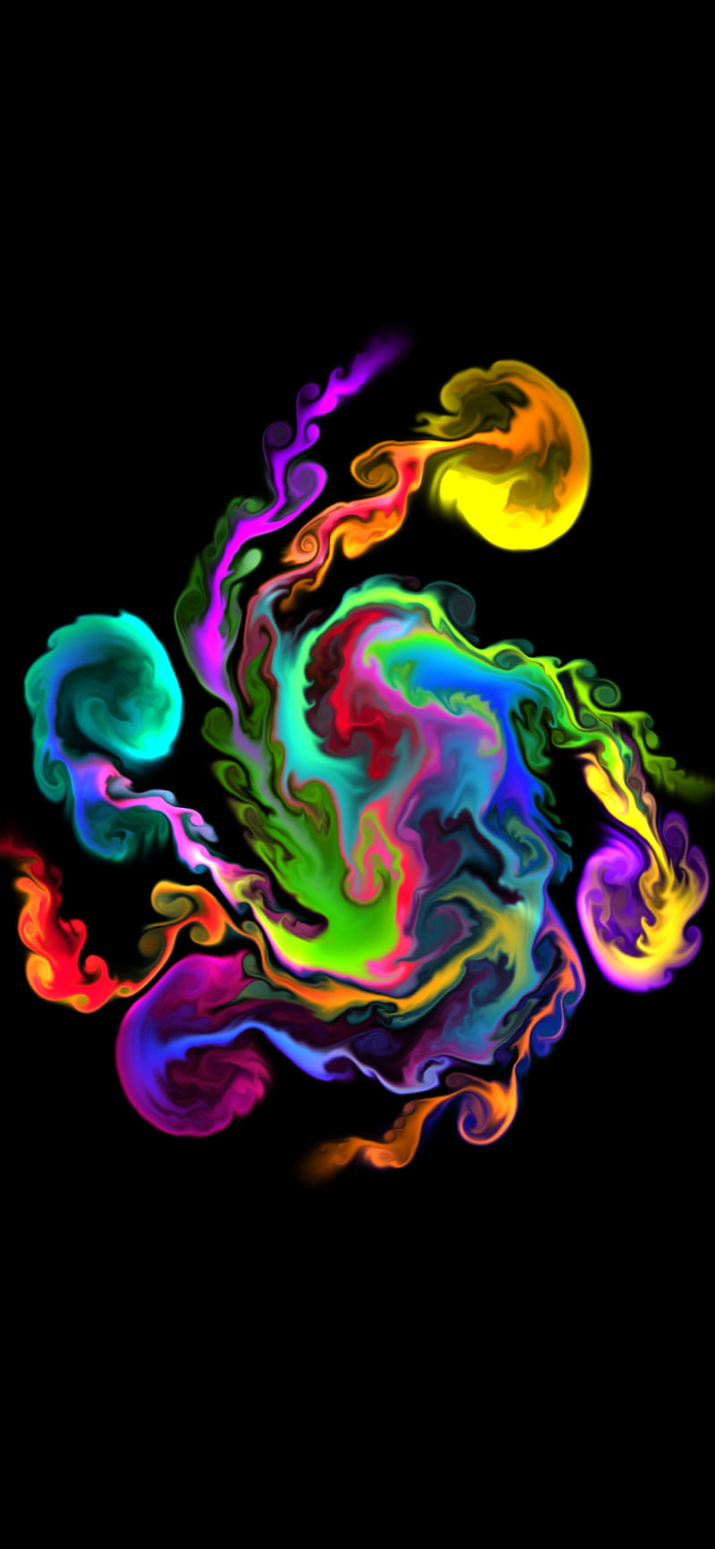 Spiral Galaxy , abstract, art, bonito, colorful, cool, rainbow, vivid, HD phone wallpaper