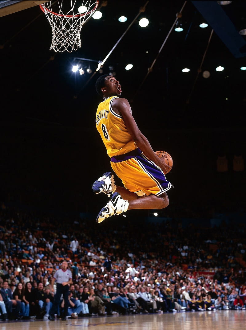 Download Kobe Bryant midair in all his glory Wallpaper  Wallpaperscom
