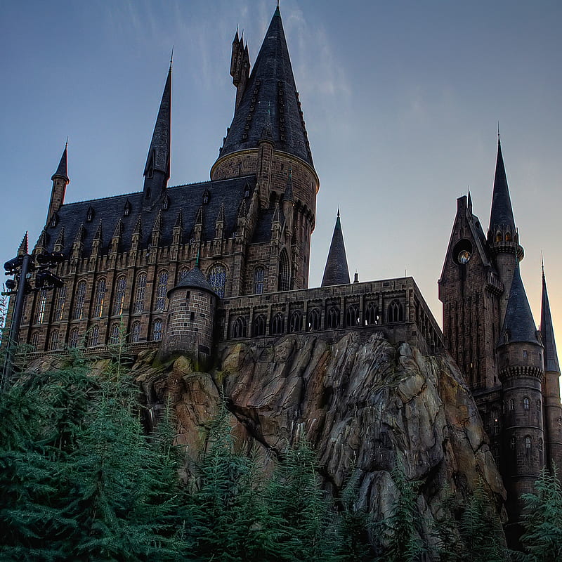 Hogwarts, castle, film, harry potter, movie, HD phone wallpaper
