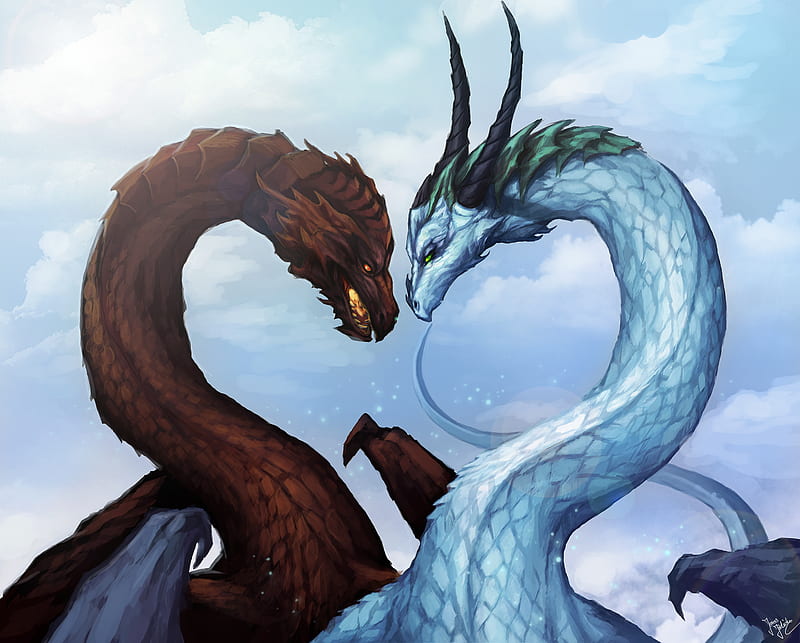 Ice Fire Dragon HQ Desktop Wallpaper 16720 - Baltana