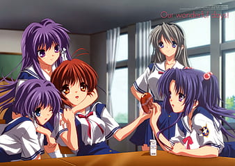 Screenshot of an anime character from clannad air kanon, 1080p