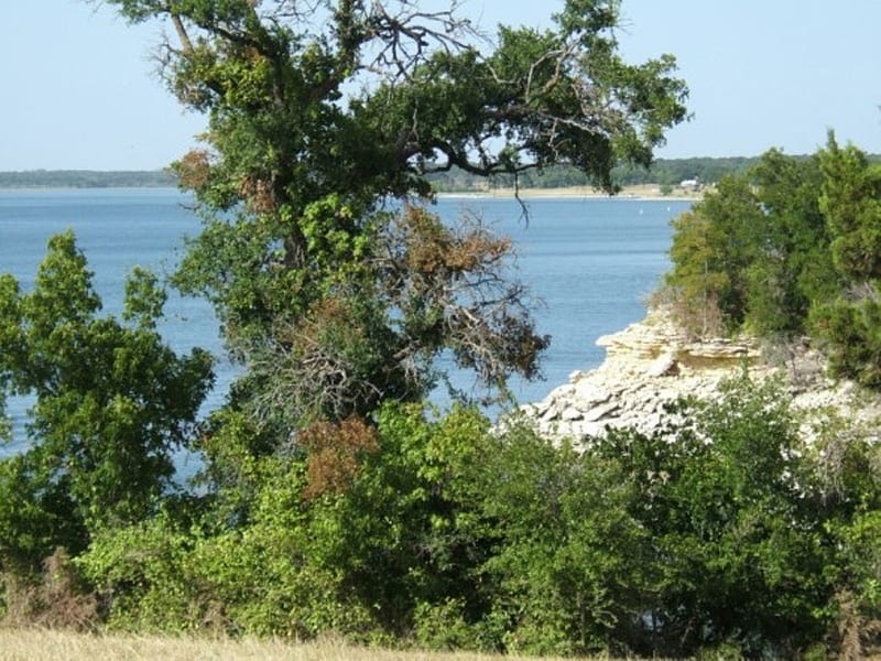 Over looking Lake Whitney, lake, landscape, vista, HD wallpaper