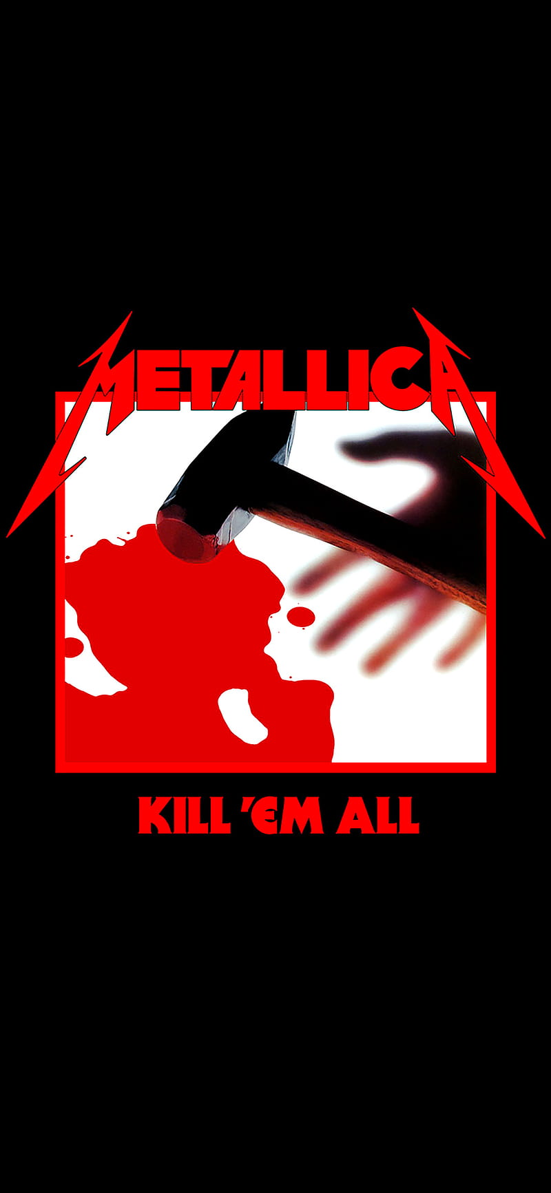 Metallica, background, cd cover, kill em all, HD phone wallpaper