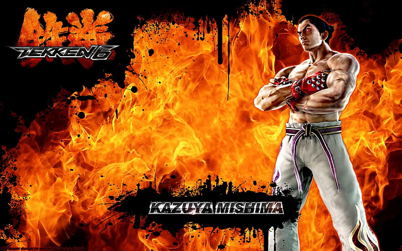 ArtStation - poster video game tekken 6 namco kazuya mishima japan