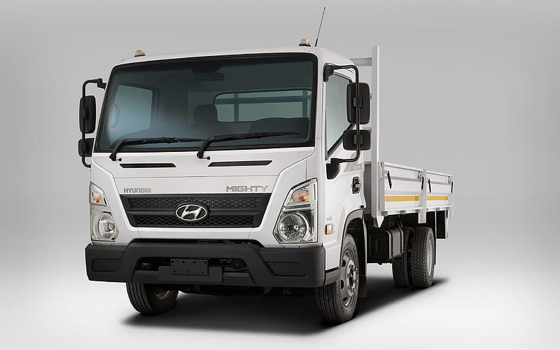 Hyundai Mighty EX8 2018 truck, commercial vehicle, cargo transport, Mighty EX8, Hyundai, HD wallpaper