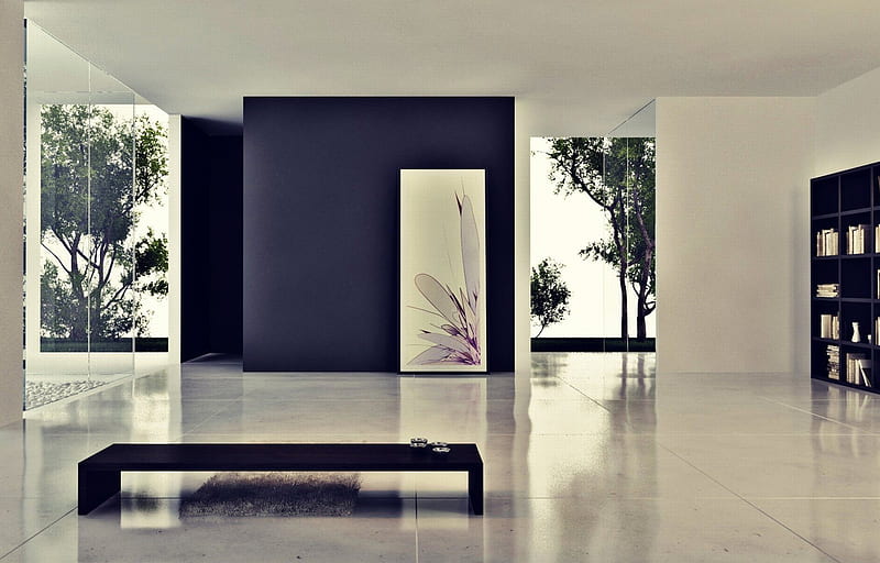 spartan beauty, clean, simplicity, room, open, spartan, HD wallpaper
