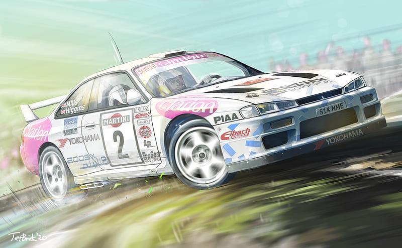 Download Racing Anime Car Wallpaper | Wallpapers.com