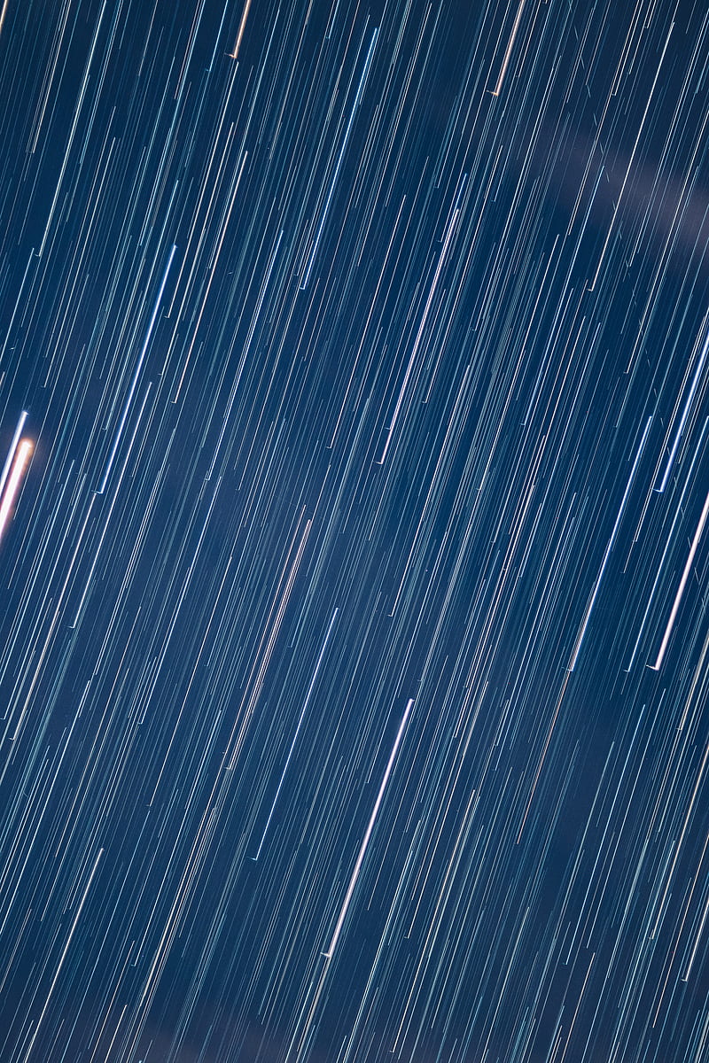 starry sky, blur, long exposure, light, motion, HD phone wallpaper