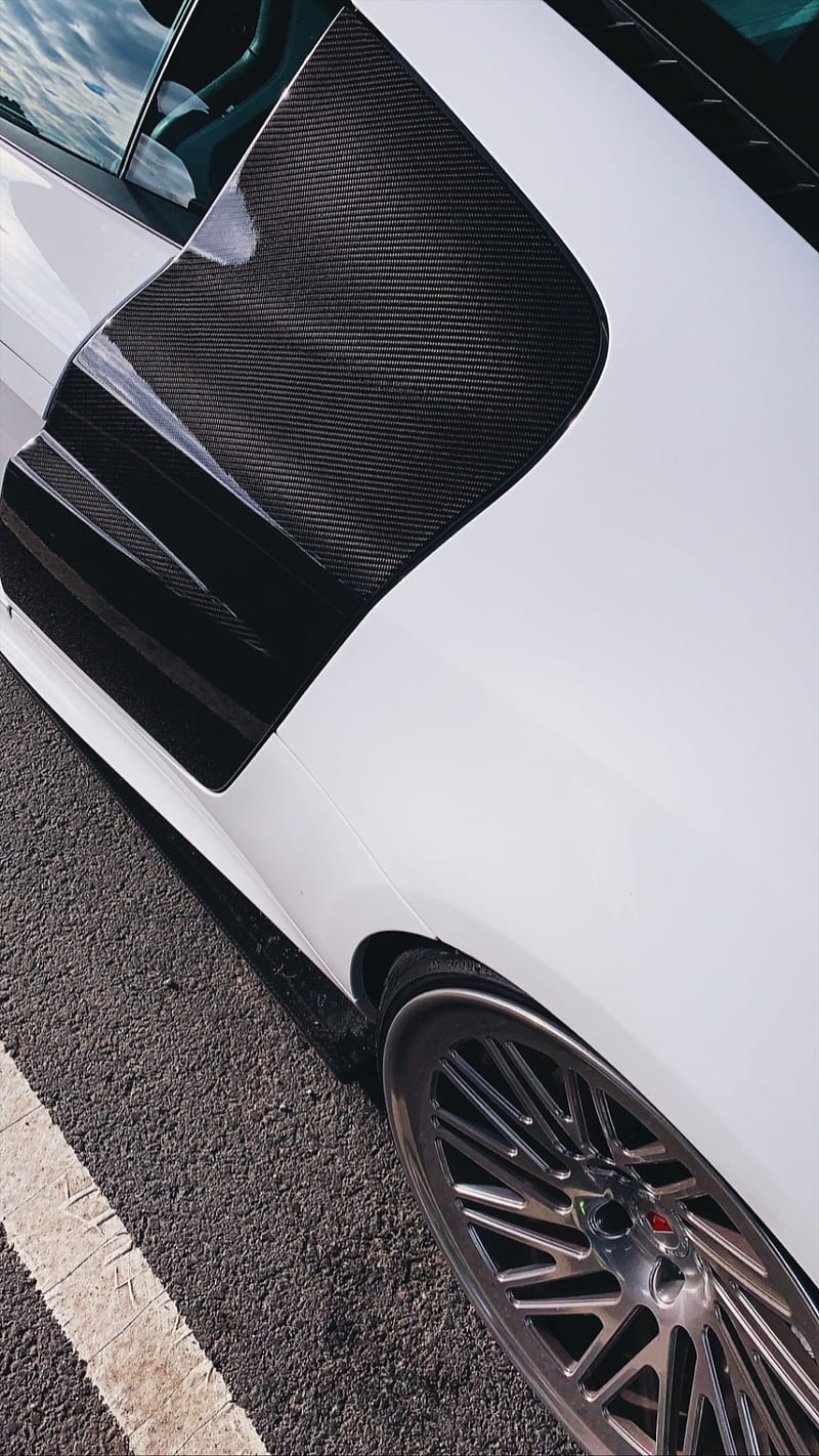 Audi R8 carbon, audi, r8, white, car, supercar, sports, america, new, carbon, HD phone wallpaper