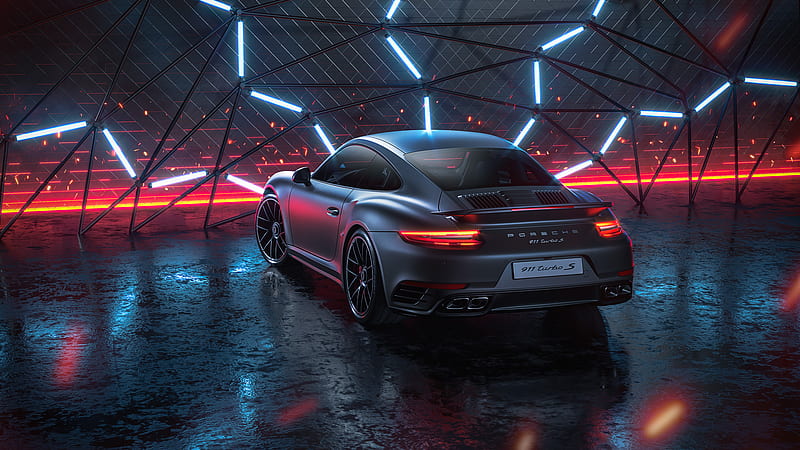 Porsche 911 TurboS CGI, porsche-911, porsche, cgi, carros, behance, HD wallpaper