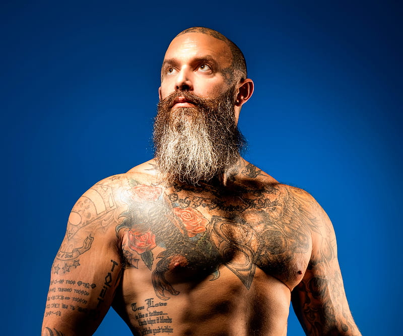 Men, Model, Beard, Tattoo, HD wallpaper | Peakpx