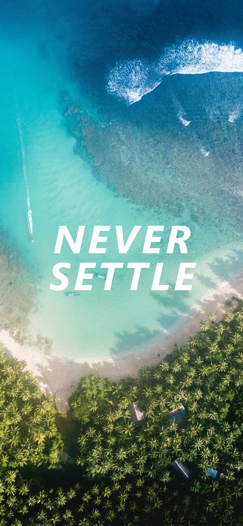 NEVER SETTLE 5, aerial, drone, iphone, iphone x, nature, HD phone wallpaper