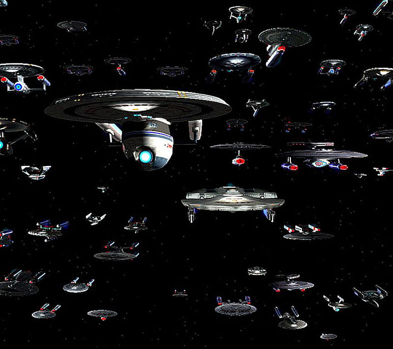 Wolf 359 Armada, battle, borg, space, star, starfleet, trek, HD wallpaper