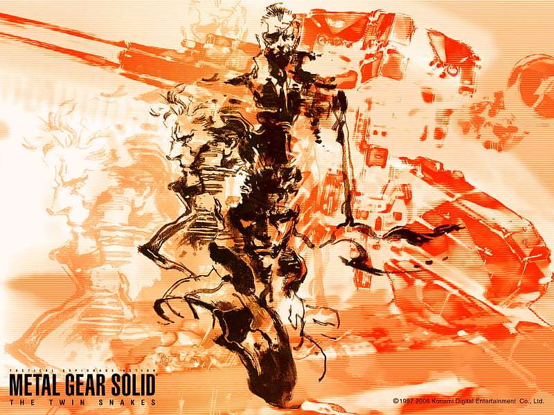 Metal Gear Solid, liquid snake, metal gear solid twin snakes, big boss, twin snakes, solid snake, HD wallpaper