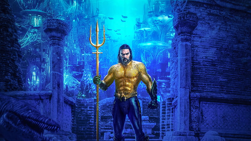 Aquaman Jason Momoa New, aquaman, superheroes, artwork, digital-art, behance, HD wallpaper
