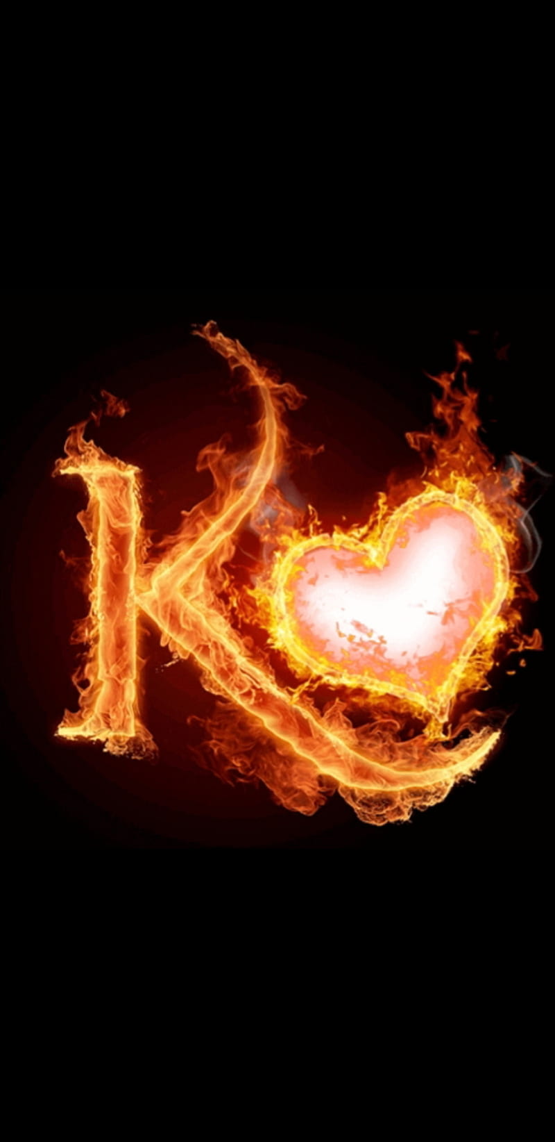 K letter, alphabet, amour, fire, love, letters, HD phone wallpaper | Peakpx