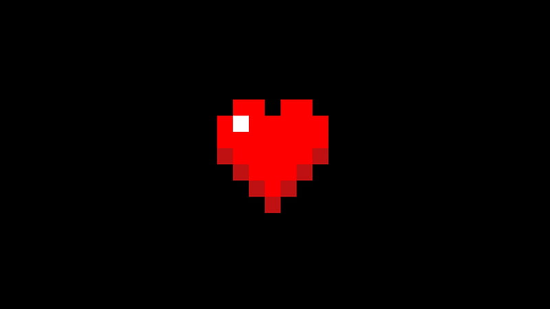 Minecraft Heart, bit, minecraft, 8, heart, HD wallpaper