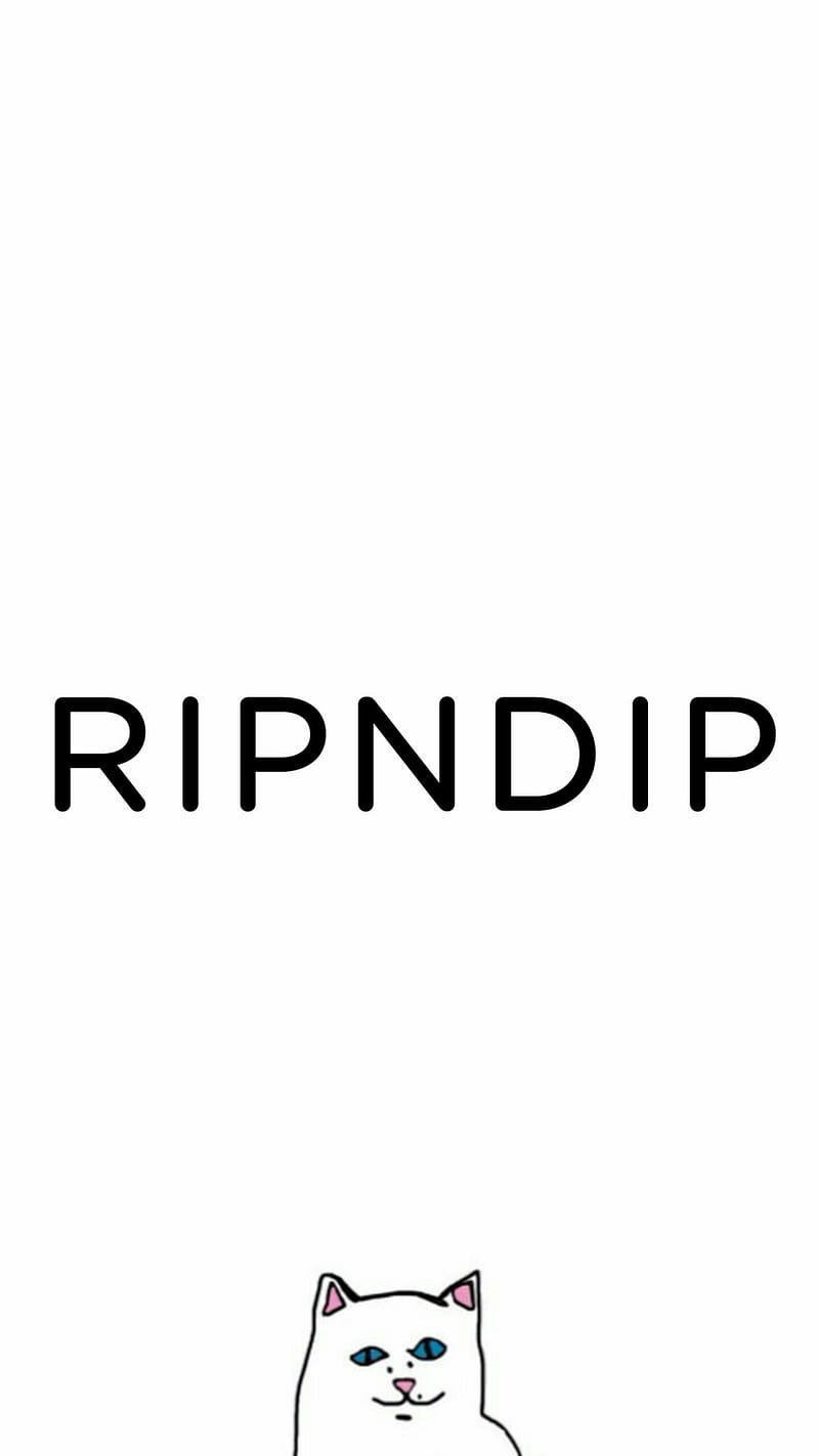 ripndip, brand, cat, lit, lordnermal, skate, HD phone wallpaper