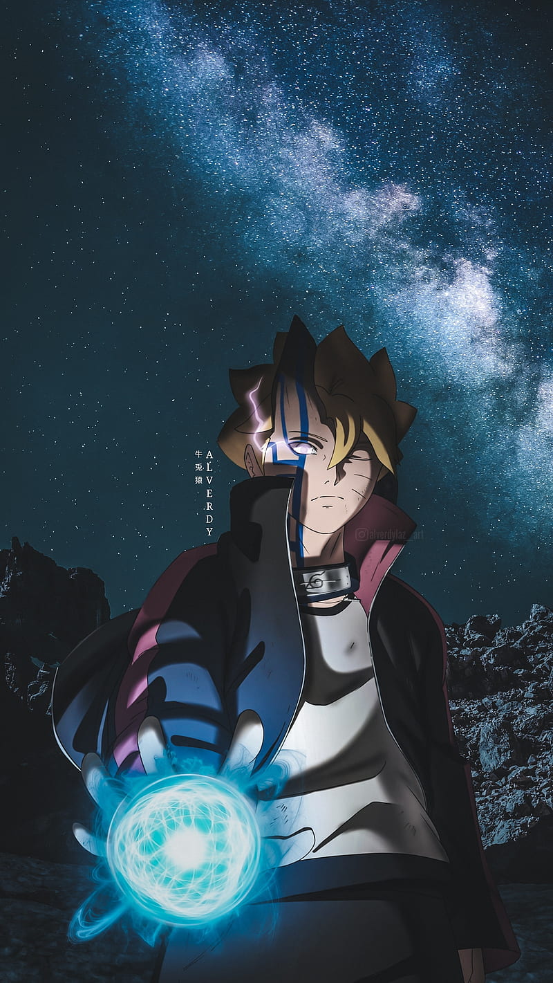 BoruShiki, anime x reality, boruto uzumaki, sky, anime aesthetic, anime , boruto: naruto next generations, stars, anime, HD phone wallpaper