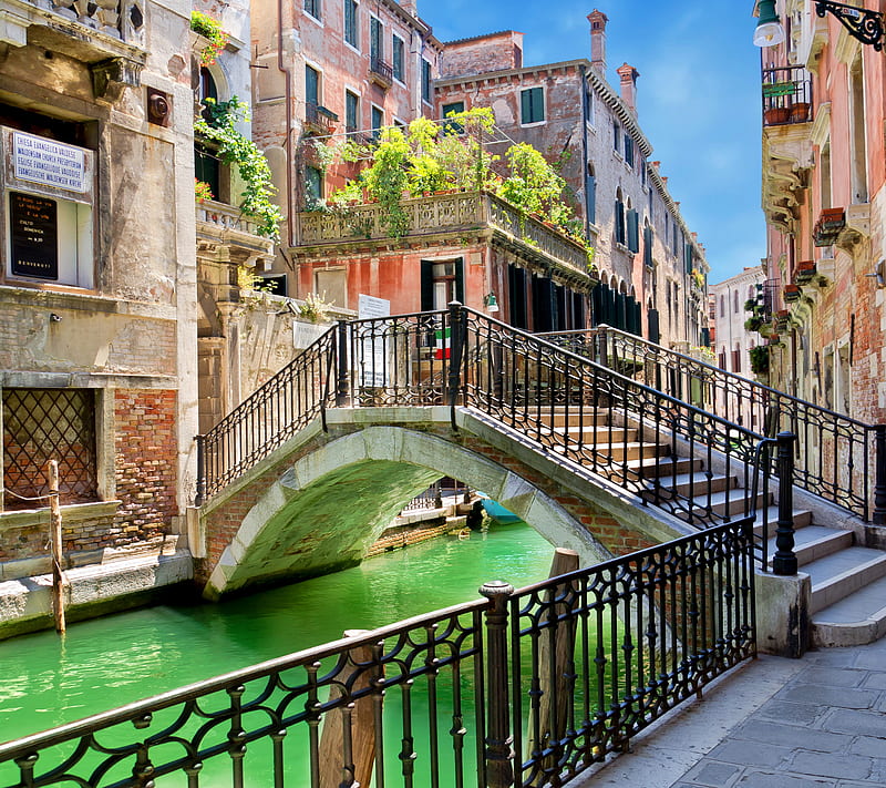 Venice Italy, architecture, beautiful venice, houses, italy, water, HD wallpaper