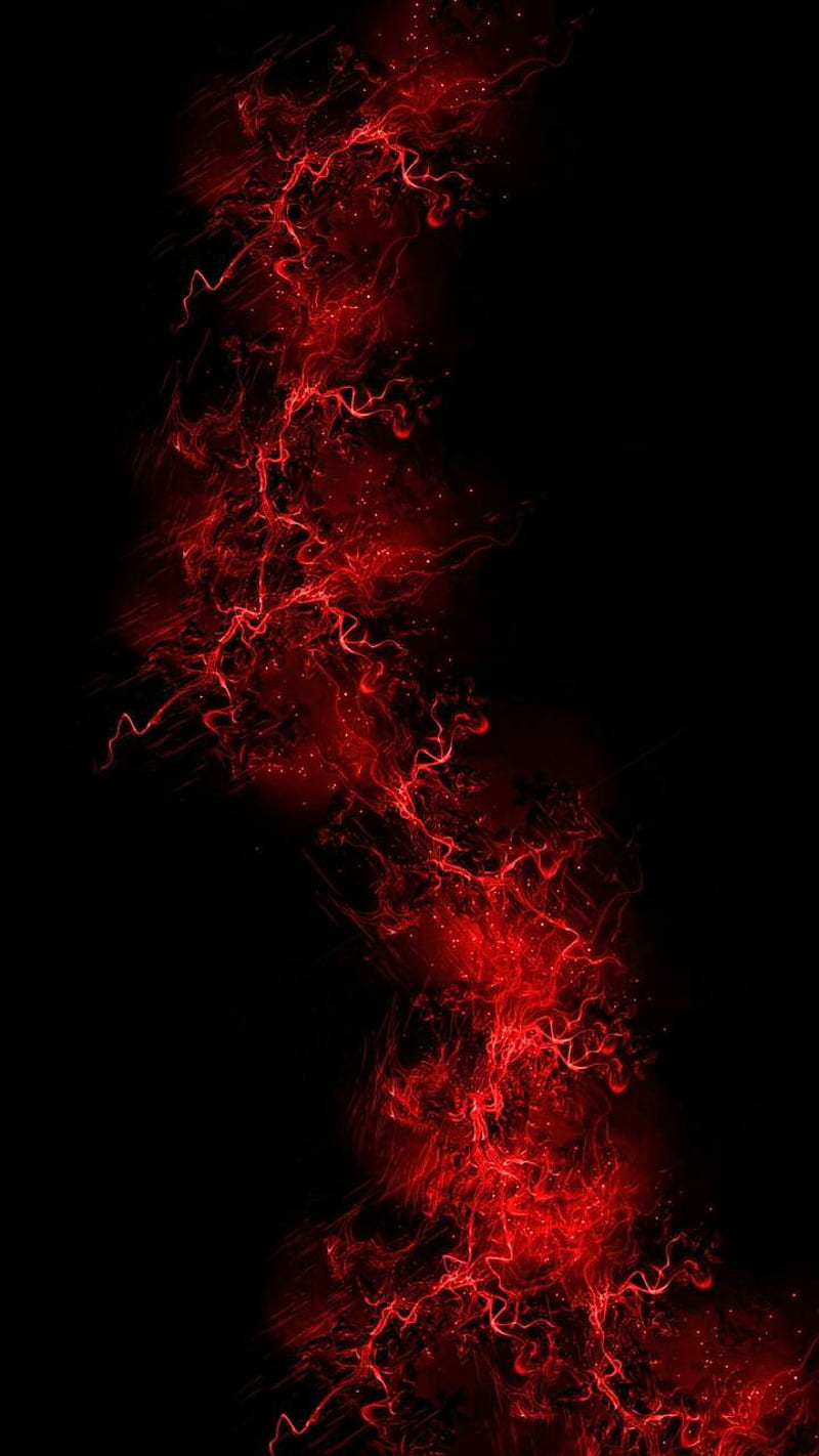 DNA double helix, flames, fire, HD phone wallpaper