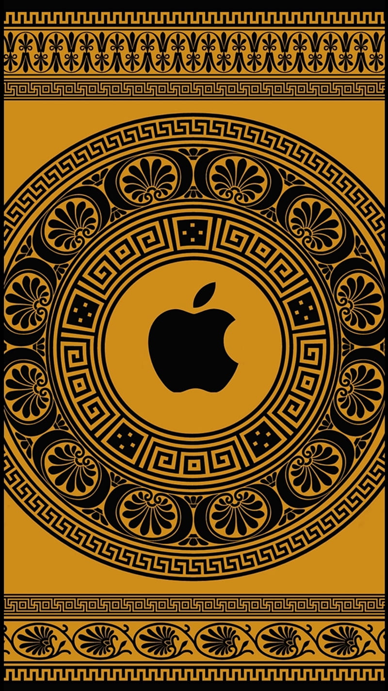 Ancient Apple, greece, greek, logo, pattern, HD phone wallpaper