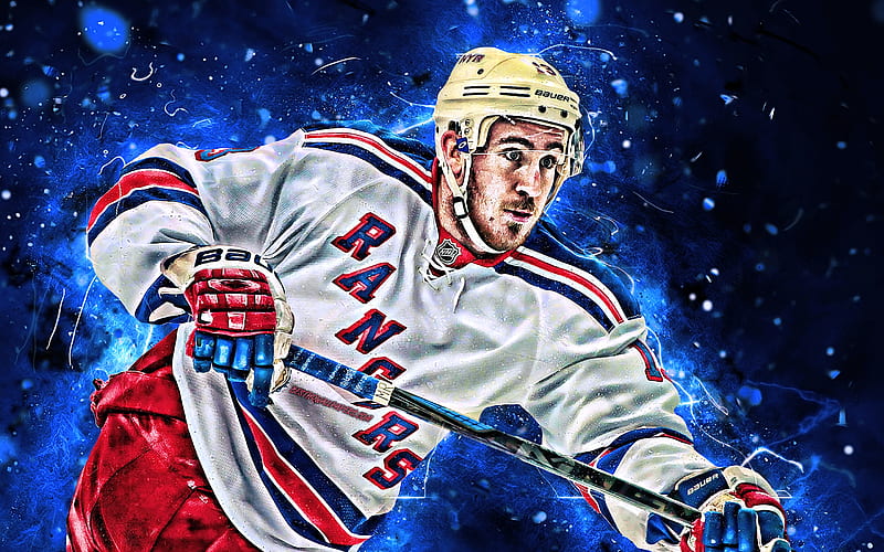 Download New York Rangers Mika Zibanejad Digital Art Wallpaper