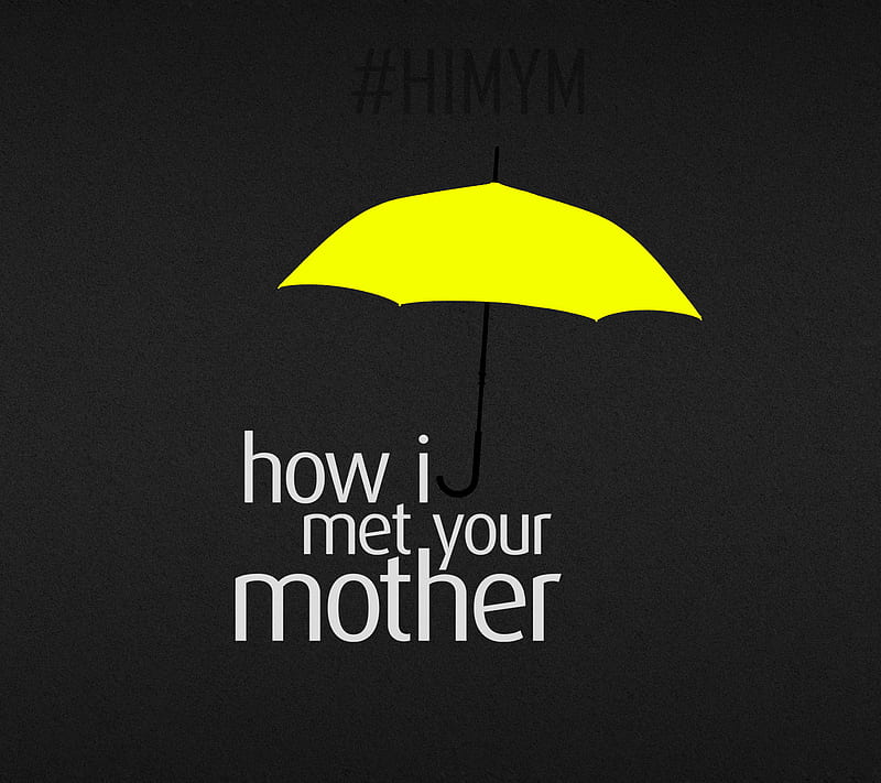 How I met your mothe, drama, himym, series, tv, umbrella, usa, yellow, HD wallpaper