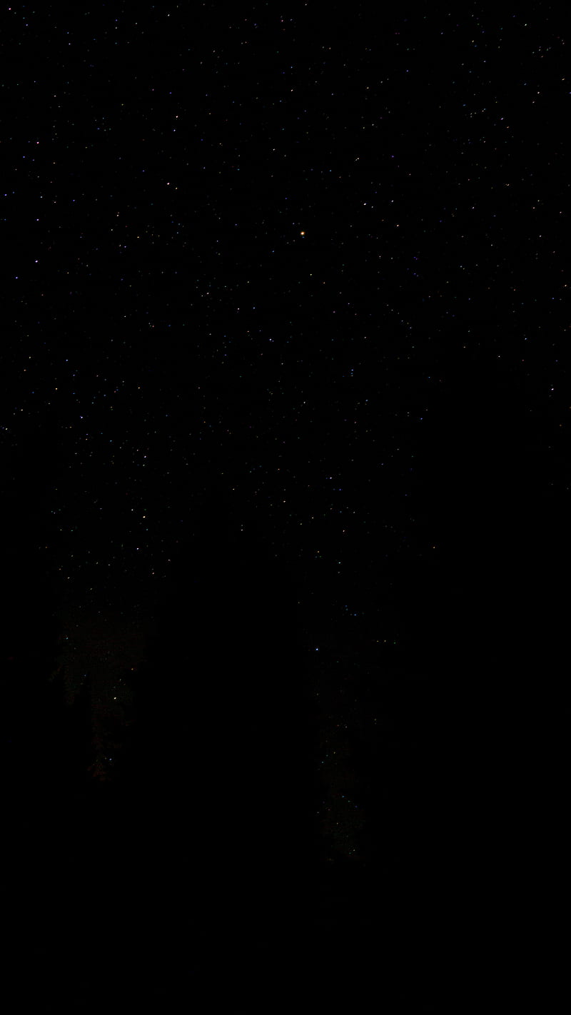 stars, night, starry sky, black, HD phone wallpaper