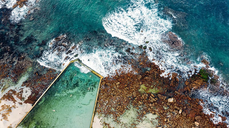 St James Tidal Pool Coast Cape Town South Africa Bing, HD wallpaper