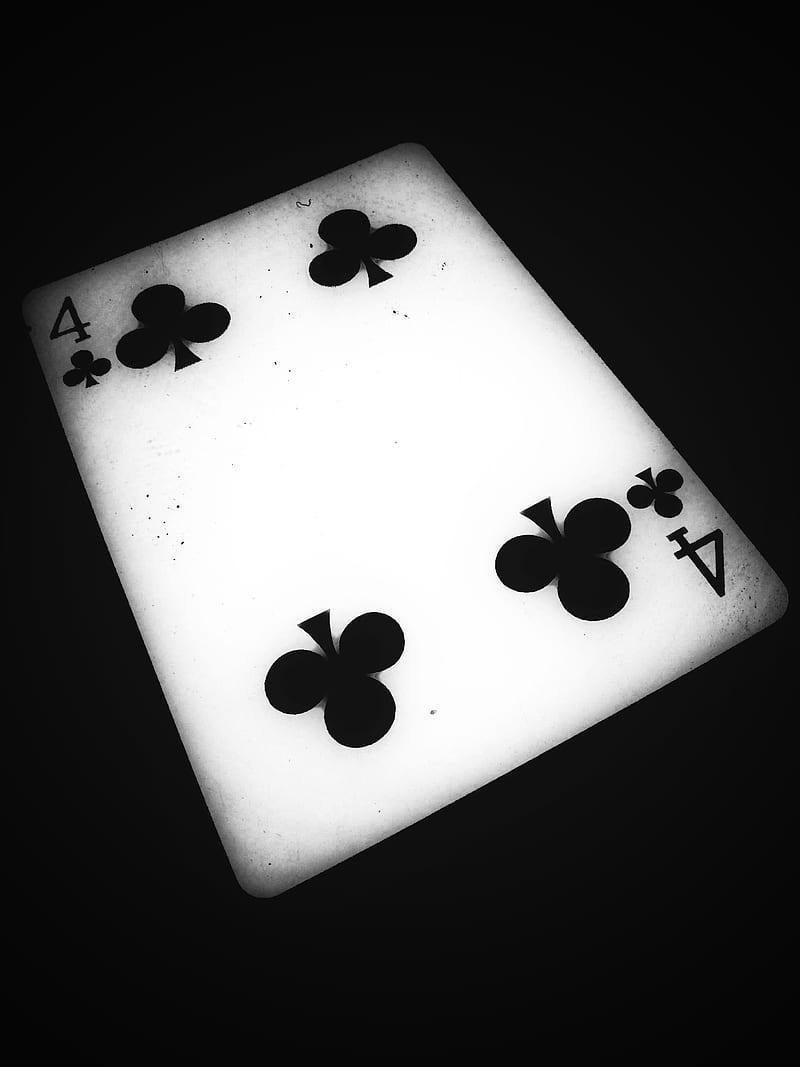 4K free download | Cards, 4 cards, 4 of clubs, HD phone wallpaper | Peakpx