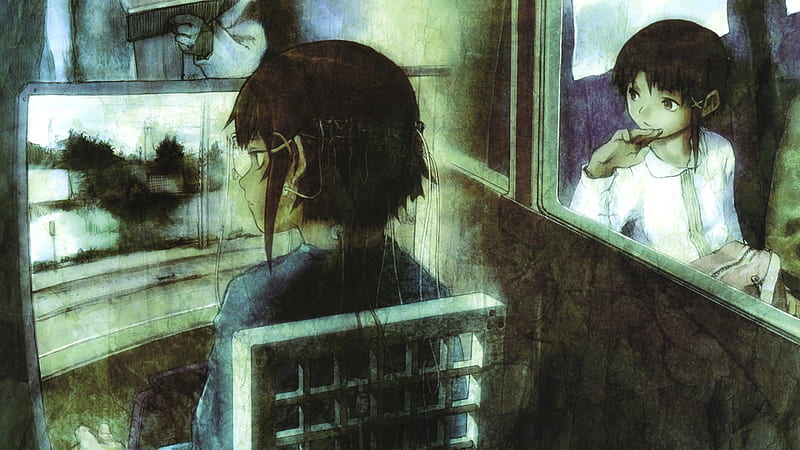 Anime, window, curious, black, abstract, hair, grief, sorrow, girls, bored, HD wallpaper