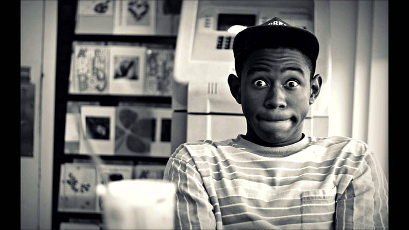 Tyler The Creator Black And White With Eyes Wide Open Music, HD wallpaper