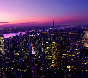 City Twilight Bonito Lights View Hd Wallpaper Peakpx