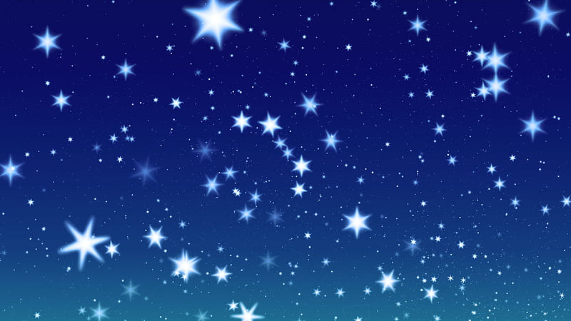 White Stars In Blue Sky Background Christmas Star, HD wallpaper | Peakpx