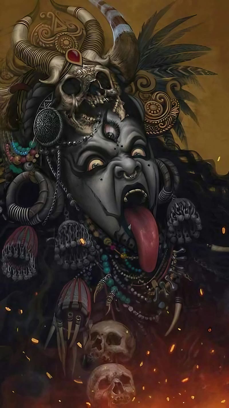 Kali Mata Ki , Angry Face, goddess, HD phone wallpaper