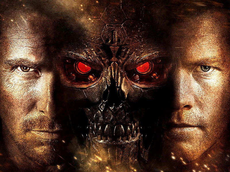 Terminator Salvation, t4, movie, action, john connor, science fiction, scifi, collage, terminator 4, HD wallpaper