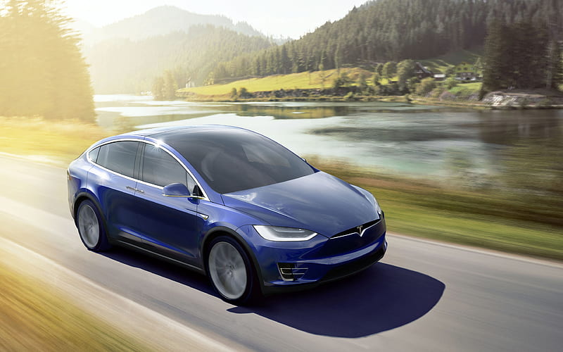 Tesla Model X, road 2018 cars, electric crossovers, Model X, Tesla, HD wallpaper