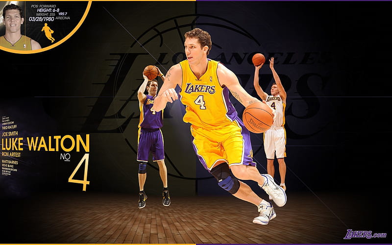 2010-11 season NBA Los Angeles Lakers luke walton, HD wallpaper