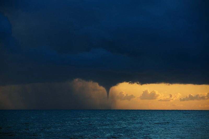 Water Spout, oceans, thomas prior, water spouts, nature, HD wallpaper