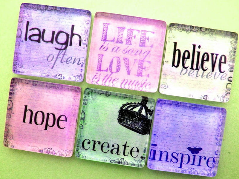 Words of life, poster, hope, life, create, laugh, believe, inspire, HD wallpaper