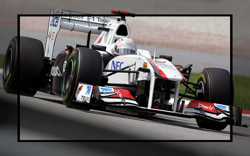 Kobayashi, f1, racing, sauber, formule1, HD wallpaper