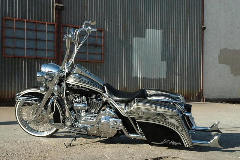 Harley Davidson Bagger, bagger, bike, harley, motorcycle, HD wallpaper