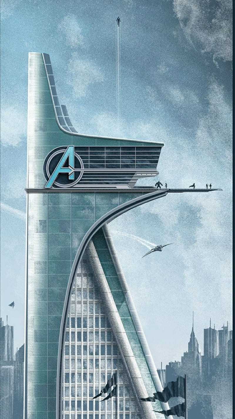 Avengers Tower, avengers, comics, marvel, movie, tower, HD phone wallpaper