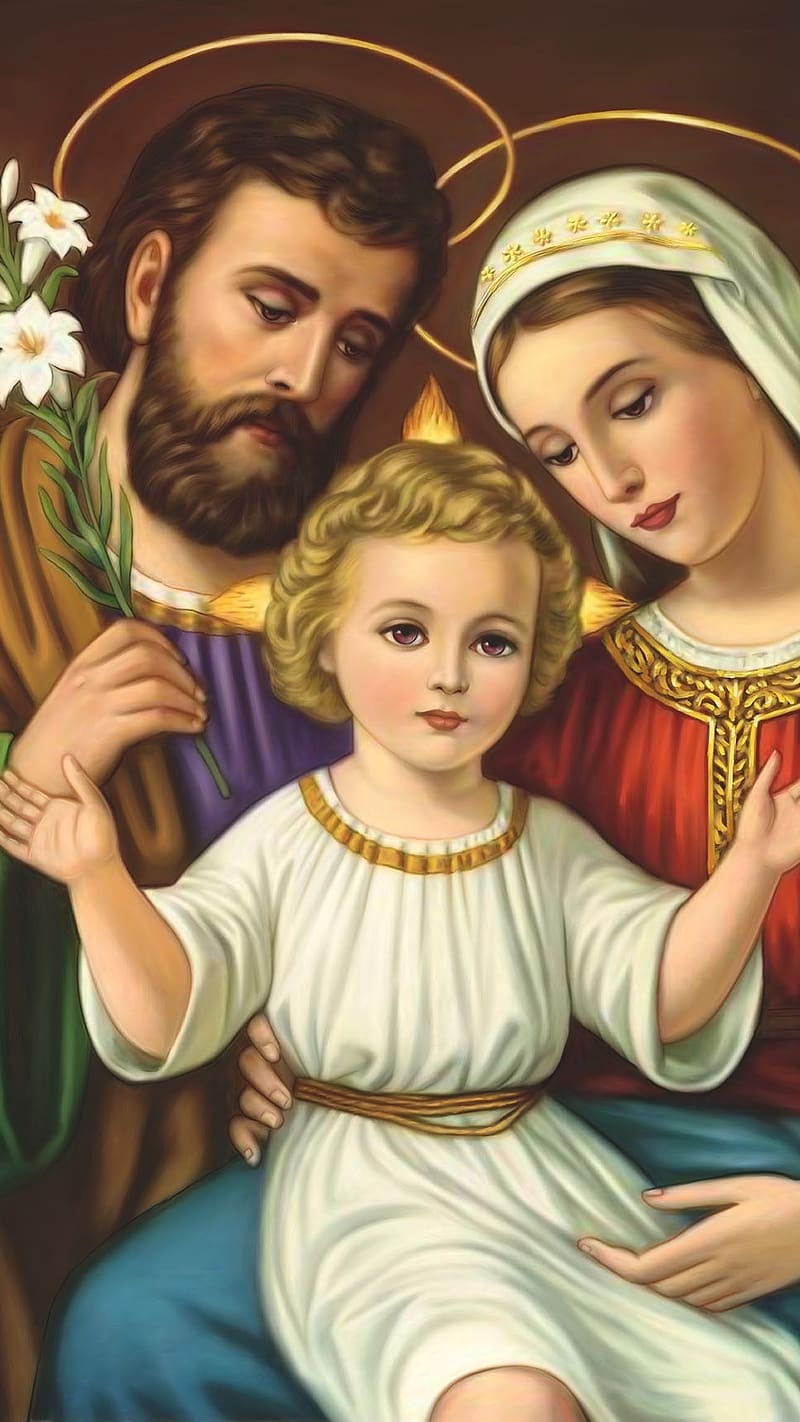 Christian Live, Holy Family, lord jesus, mother mary, saint joseph, HD  phone wallpaper | Peakpx