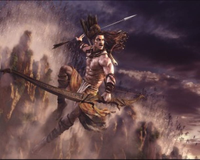 Lord Rama, warrior, fighter, hindu, God, fierce, HD wallpaper | Peakpx
